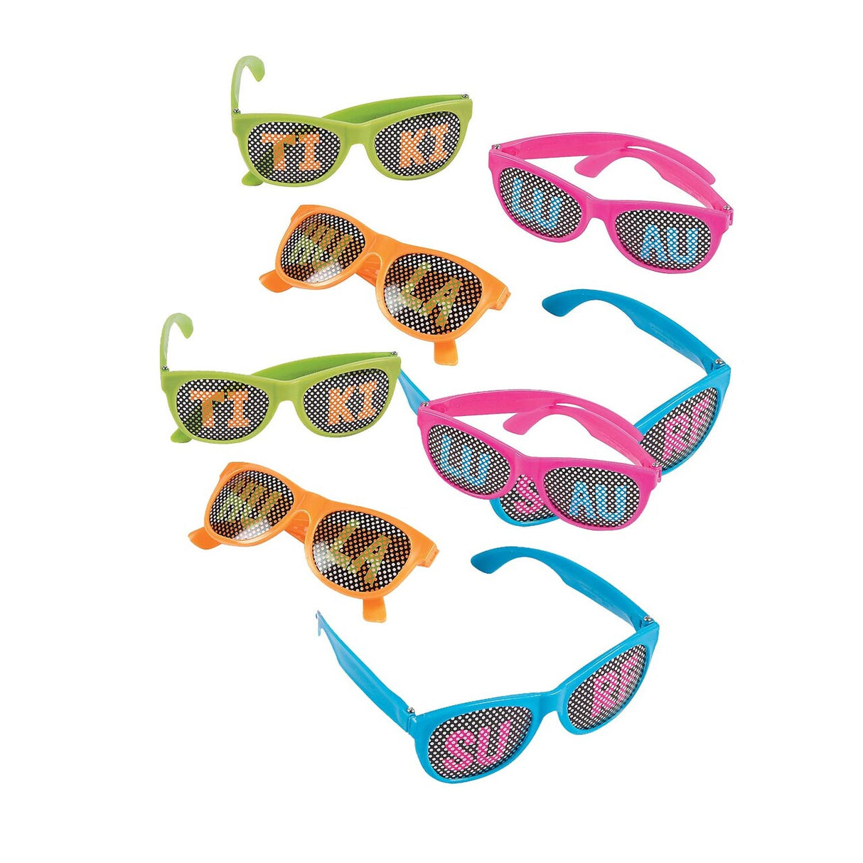 Luau Pinhole Glasses – Set of 12