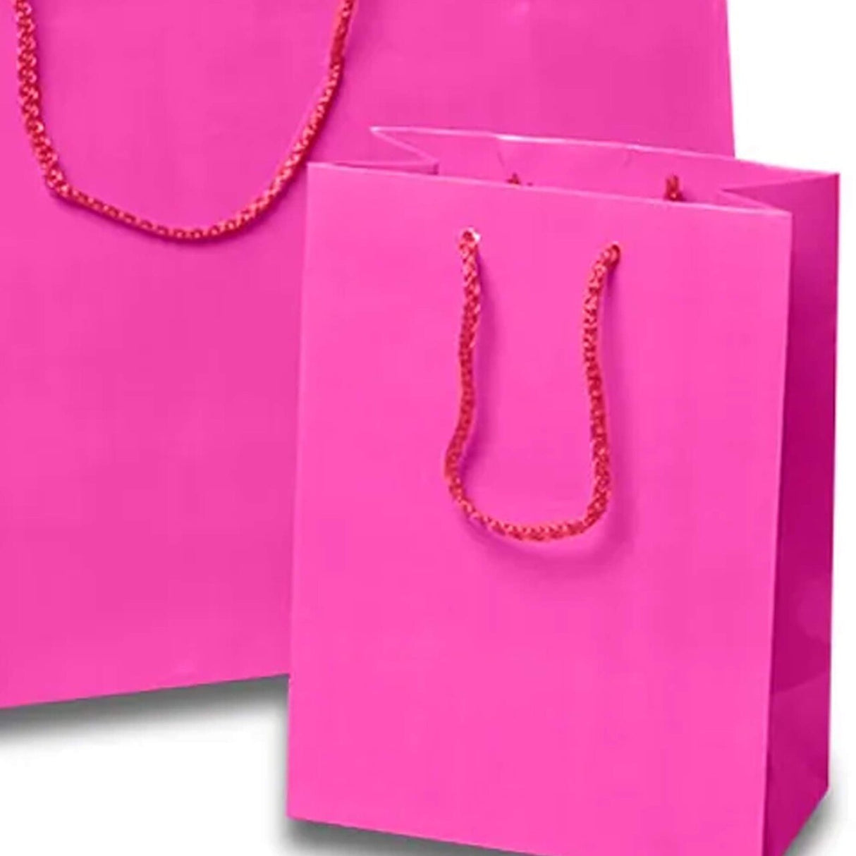 Glossy Euro Totes Compact Size 4 3/4'' x 2 3/4'' x 6 3/4'' for Boutique Packaging