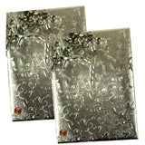 Silver Large Floral Embossed Metallic Wrapping Paper 30" x 833" Jumbo Roll
