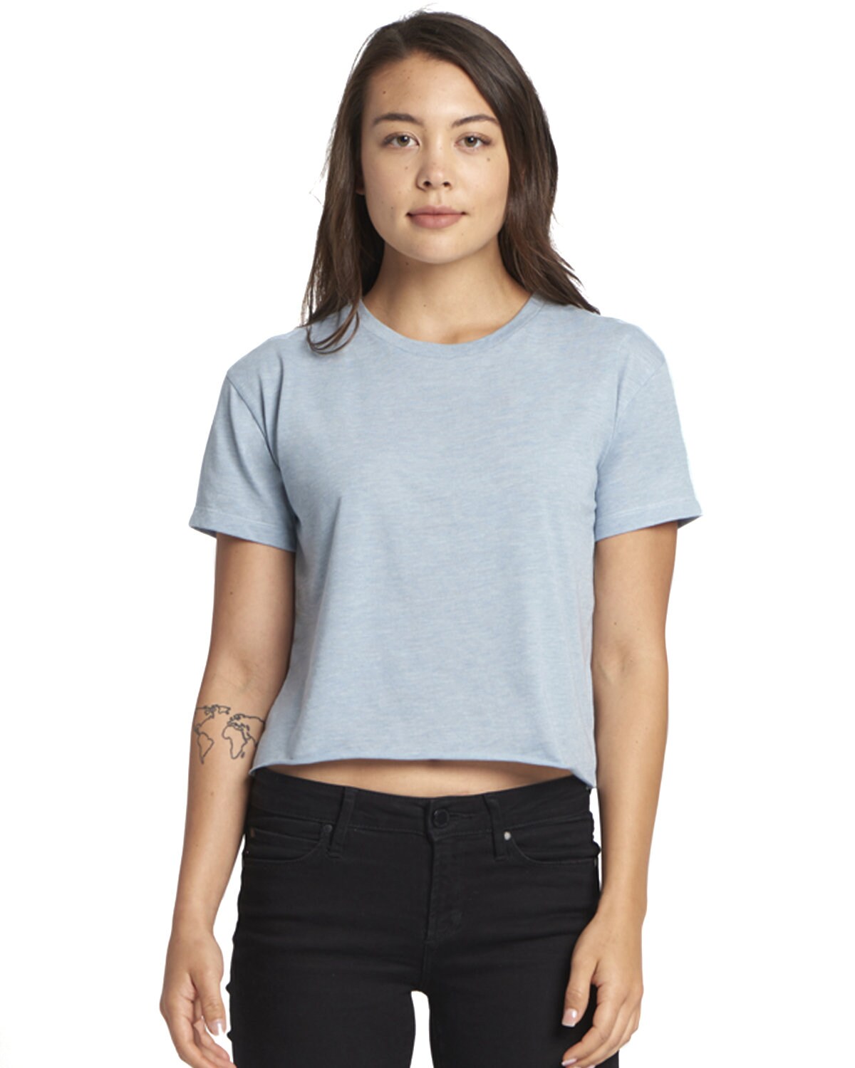 Next Level® Ladies Festival Cali Short Sleeve Crewneck Crop T Shirt