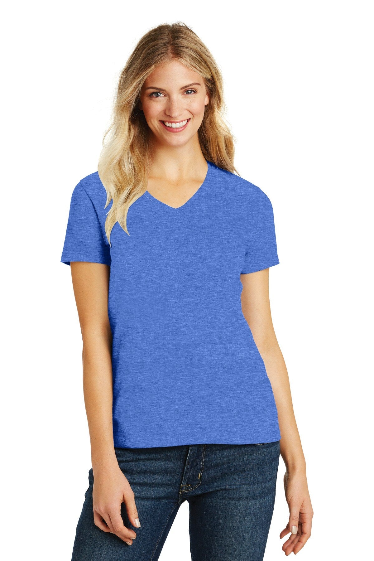 District® Women’s Perfect Blend Short Sleeve CVC V-Neck Tee