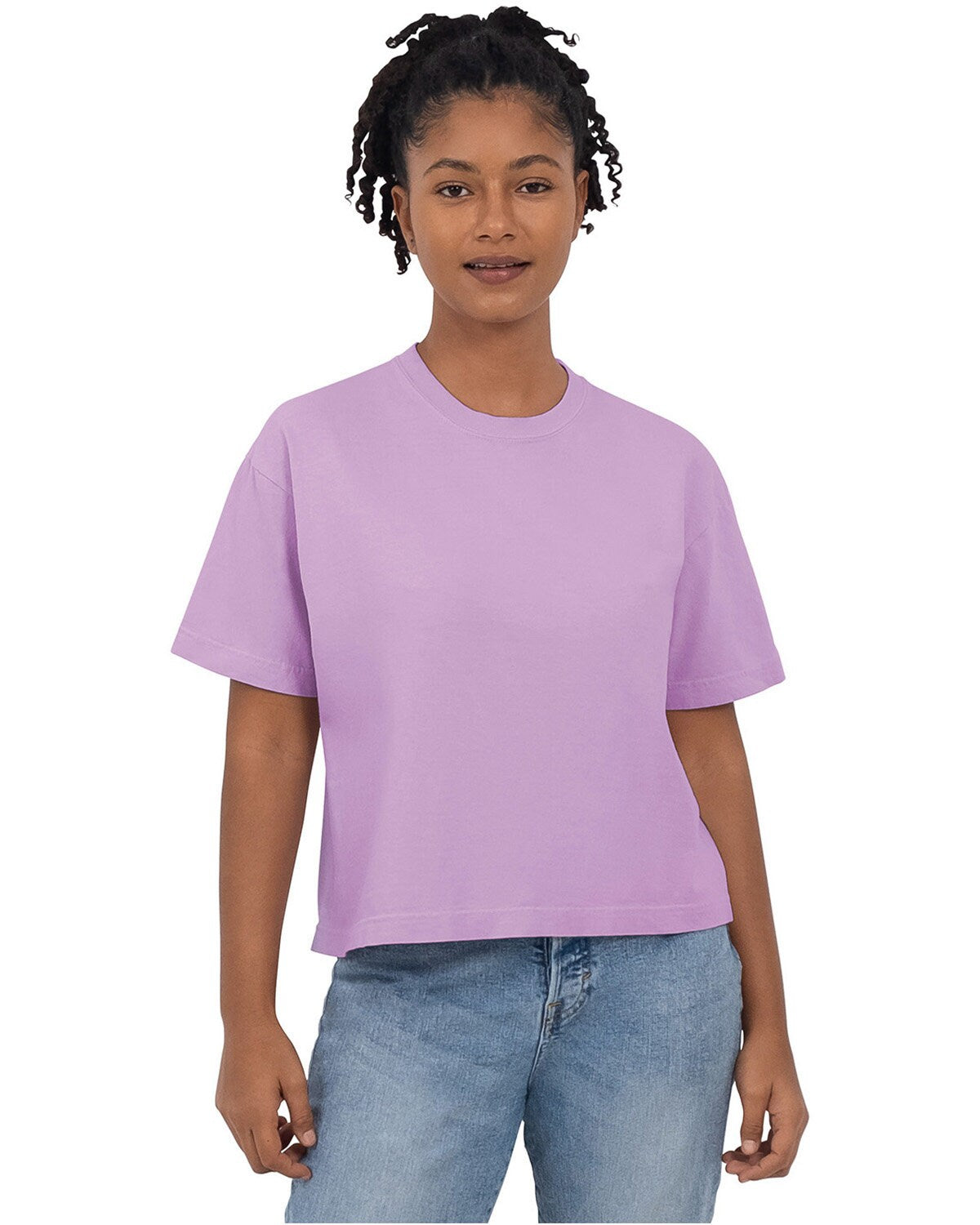 Comfort Colors® Ladies Crewneck Short Sleeve Heavyweight Cropped T Shirt - 3023CL