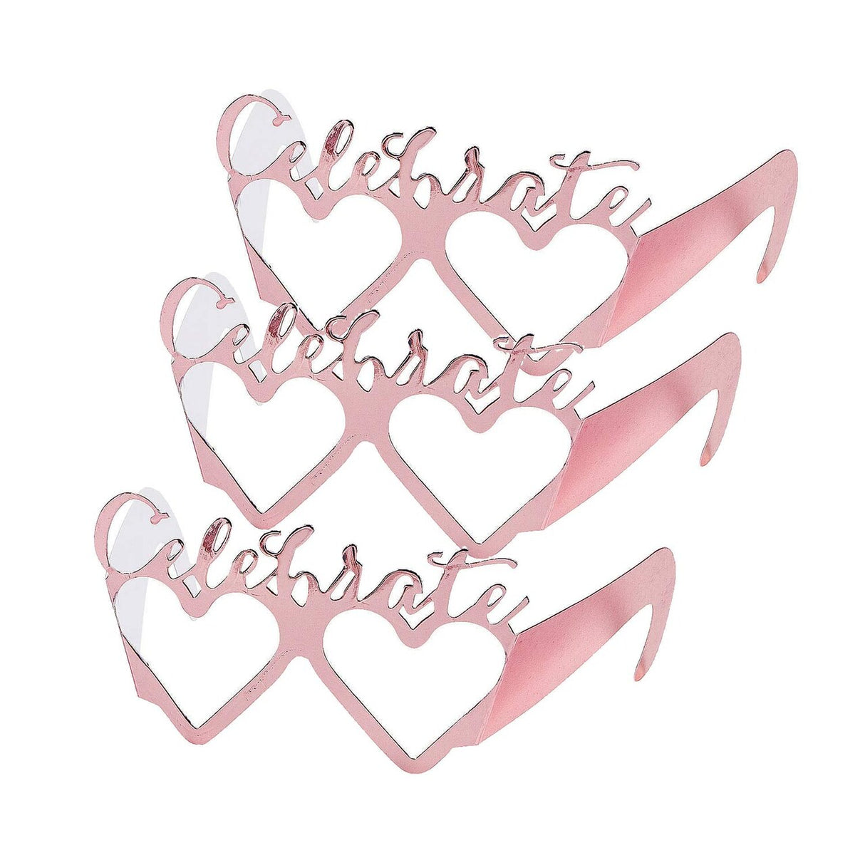 Rose Gold Foil Bridal Party Glasses – Set of 12