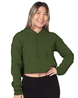 Bayside ® Ladies Usa Made Cropped Hooded Sweatshirt