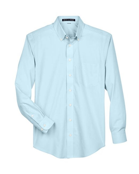 Devon & Jones® Men's Crown Collection Solid Broadcloth Woven Shirt