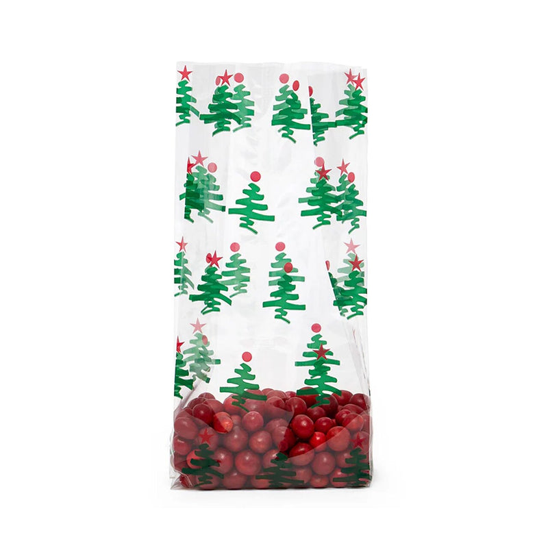 Holiday Patterned Cello Treat Bags 4” x 2.5” x 9.5”