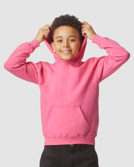 Gildan Youth Midweight Hooded Turtle Neck Sweatshirt