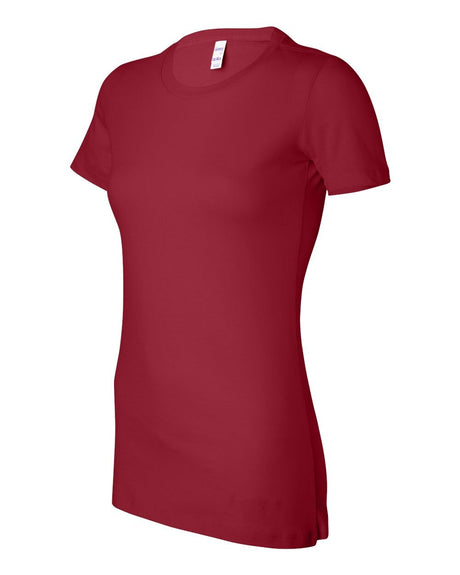 BELLA + CANVAS Women's Slim Fit Short Sleeve Crewneck Tee in Teal