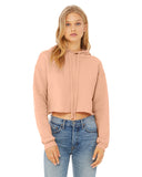 BELLA + CANVAS® Ladies Cropped Fleece Long Sleeve Hoodie