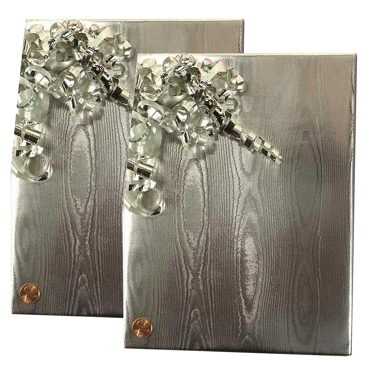 Silver Watercolor Embossed Metallic Wrapping Paper 24" x 833" Jumbo Roll
