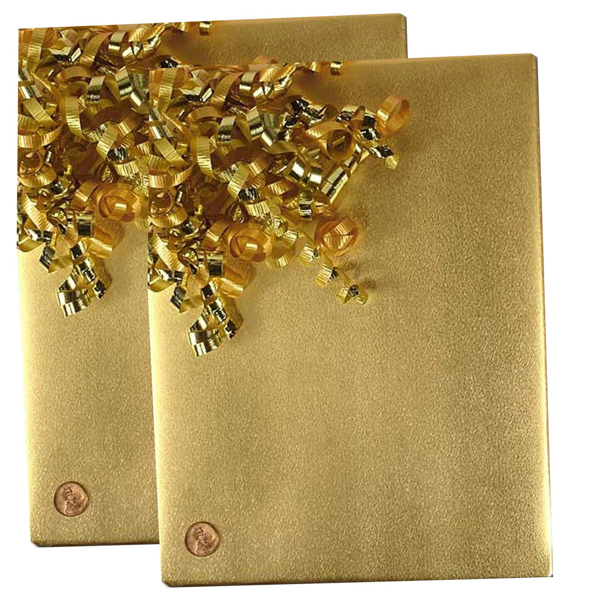 Copper Shimmer Embossed Metallic Wrapping Paper 30" x 833" Jumbo Roll
