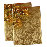 Copper Feather Embossed Metallic Wrapping Paper 24" x 833" Jumbo Roll