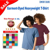 Comfort Colors® Garment Dyed Heavyweight Crewneck Short Sleeve T-Shirt
