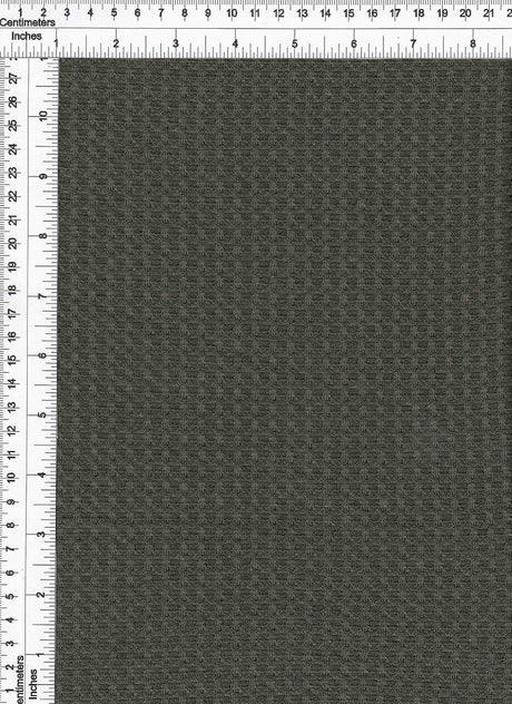 1 Yard Waffle Solid Knit Fabric, 58/60'' Wide Polyester Rayon Spandex Blend