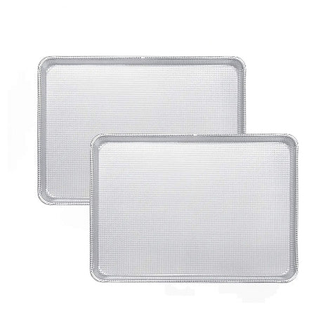 26" x 18" Full Size Perforated Sheet Pan 16 Gauge Aluminum Glazed Bakeware