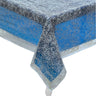 White Lace-Printed & Lilac Rectangle Disposable Plastic Tablecloth Kit – Set of 2