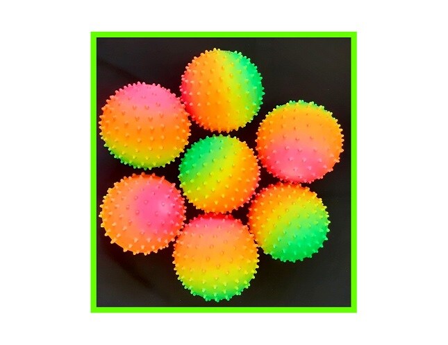 Inflatable Rainbow Knobby Balls