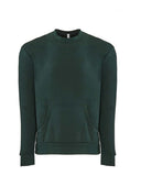 Next Level® Santa Barbara Pocket Crewneck Long Sleeve Sweatshirt