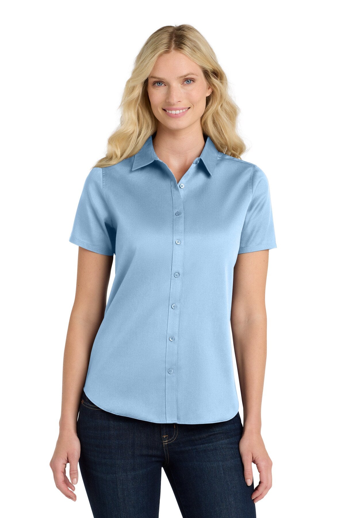 Port Authority® Short Sleeve SuperPro React Twill Women Shirt