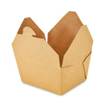 Kraft Take Out Boxes 8 3/4 Inch 6 7/16 Inch 3 1/2 Inch 40 Pack