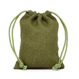 Colored Jute Bags 5 '' X 7 '' Moss