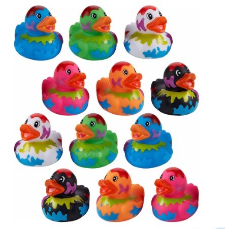 Paint Splatter Rubber Ducks