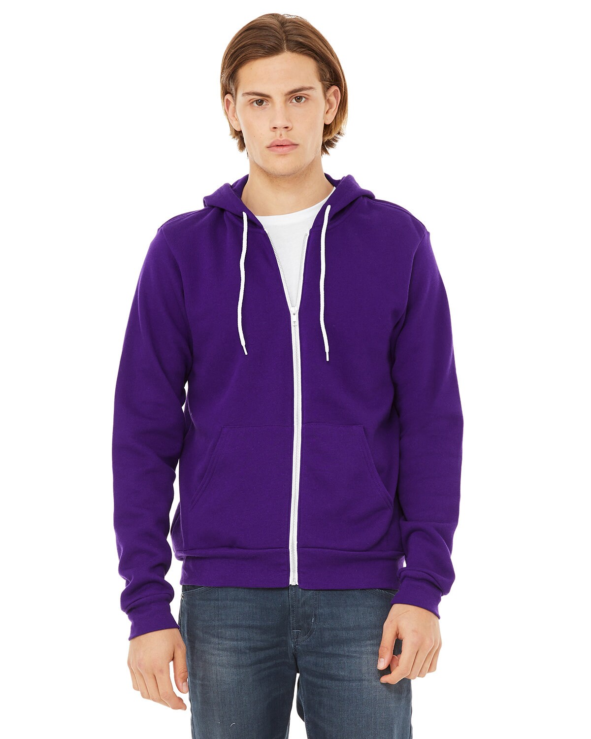 Bella + Canvas® Sponge Fleece Full-Zip Hoodie Sweatshirt