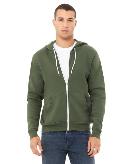 Bella + Canvas® Sponge Fleece Full-Zip Hoodie Sweatshirt
