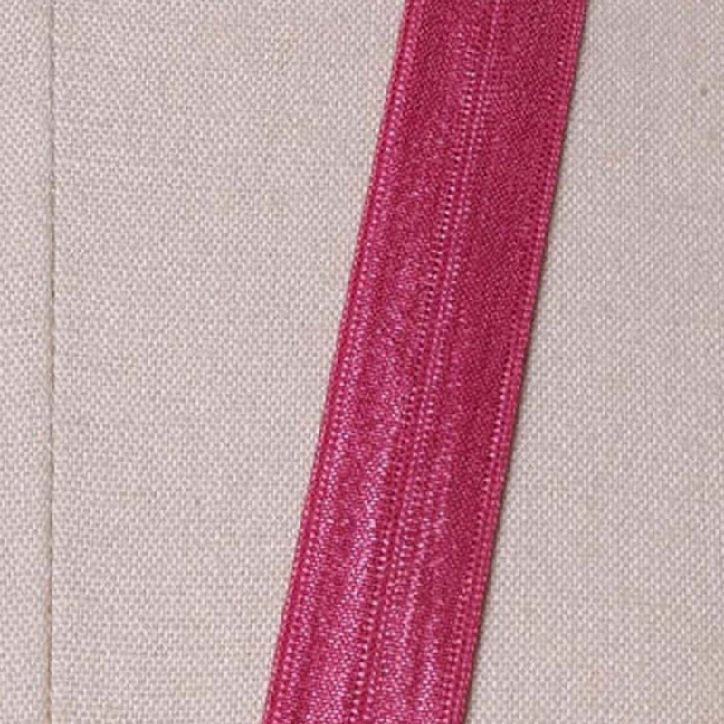 3 Yards Magenta or Taffy Pink Stretch Bias Fold Over Elastic Trim 5/8"