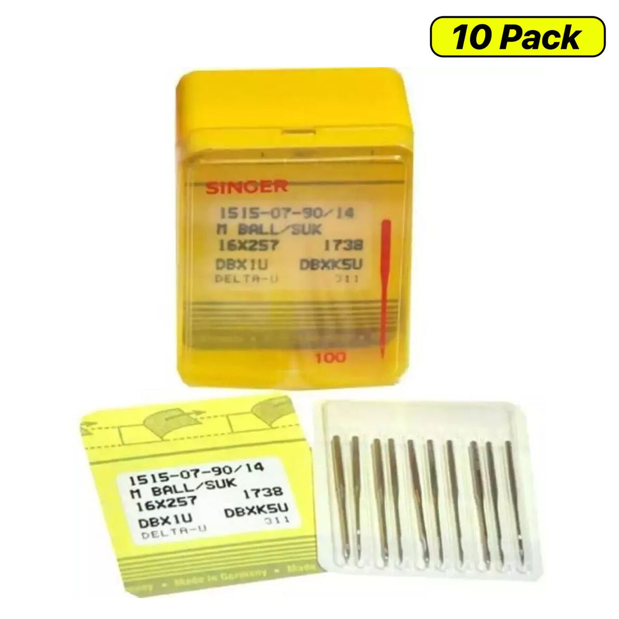 10 Pieces Standard Industrial Sewing Machine Needles