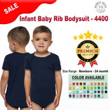 RADYAN® Infant Baby Rib Short Sleeve Bodysuit
