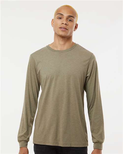 BELLA + CANVAS® Triblend Crewneck Long Sleeve T-shirt for Men