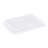 Quarter-Size Sheet Pan Cover 13¾" x 9¾" x 1" Clear Polypropylene Snap On Fit