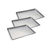 18" x 13" x 1" Half Size Sheet Pan 20 Gauge Stainless Steel Open Bead Edge