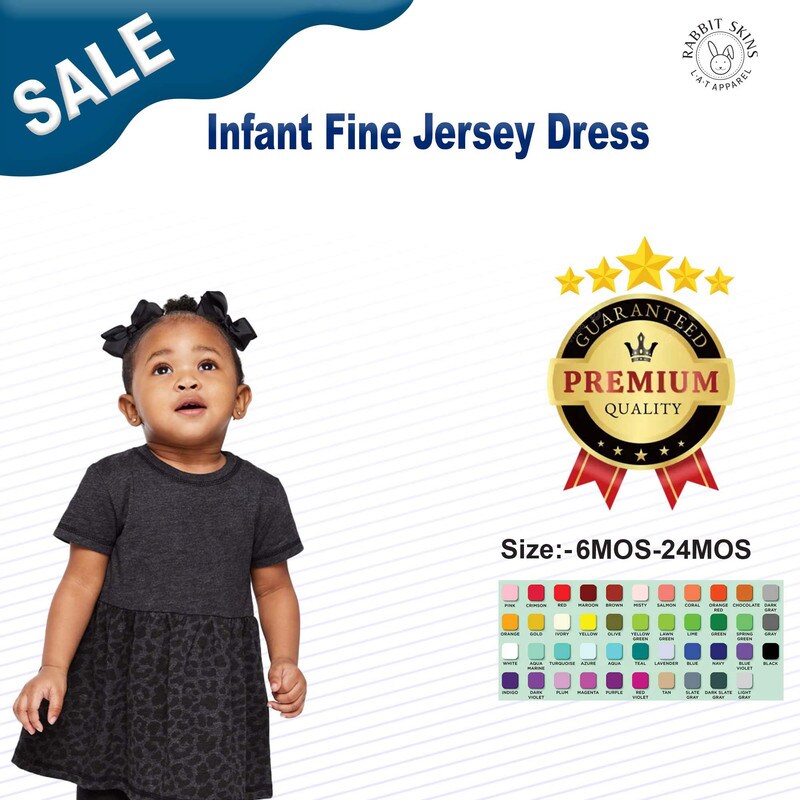 RADYAN® Infant Fine Jersey Dress