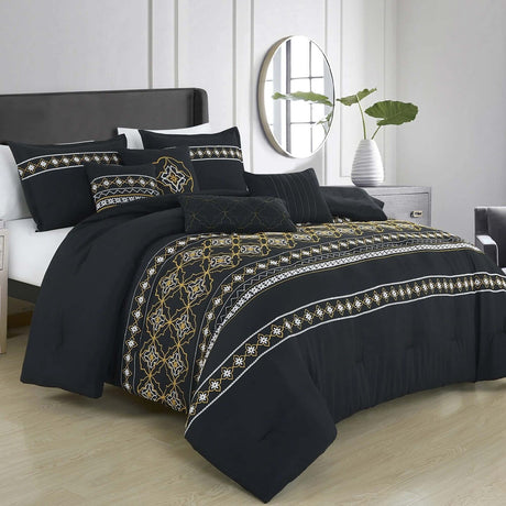 Tzilla Luxury 7 Pieces Comforter set