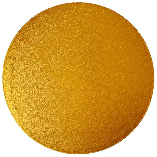 18" Round Gold Foil Cake Board Drum