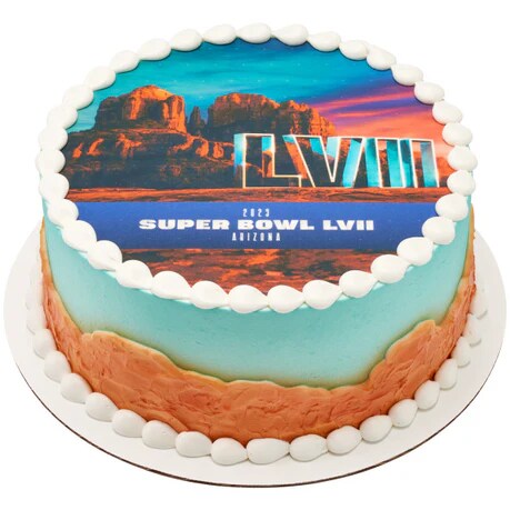 NFL Super Bowl LVII Canyon Football Edible Image PhotoCake