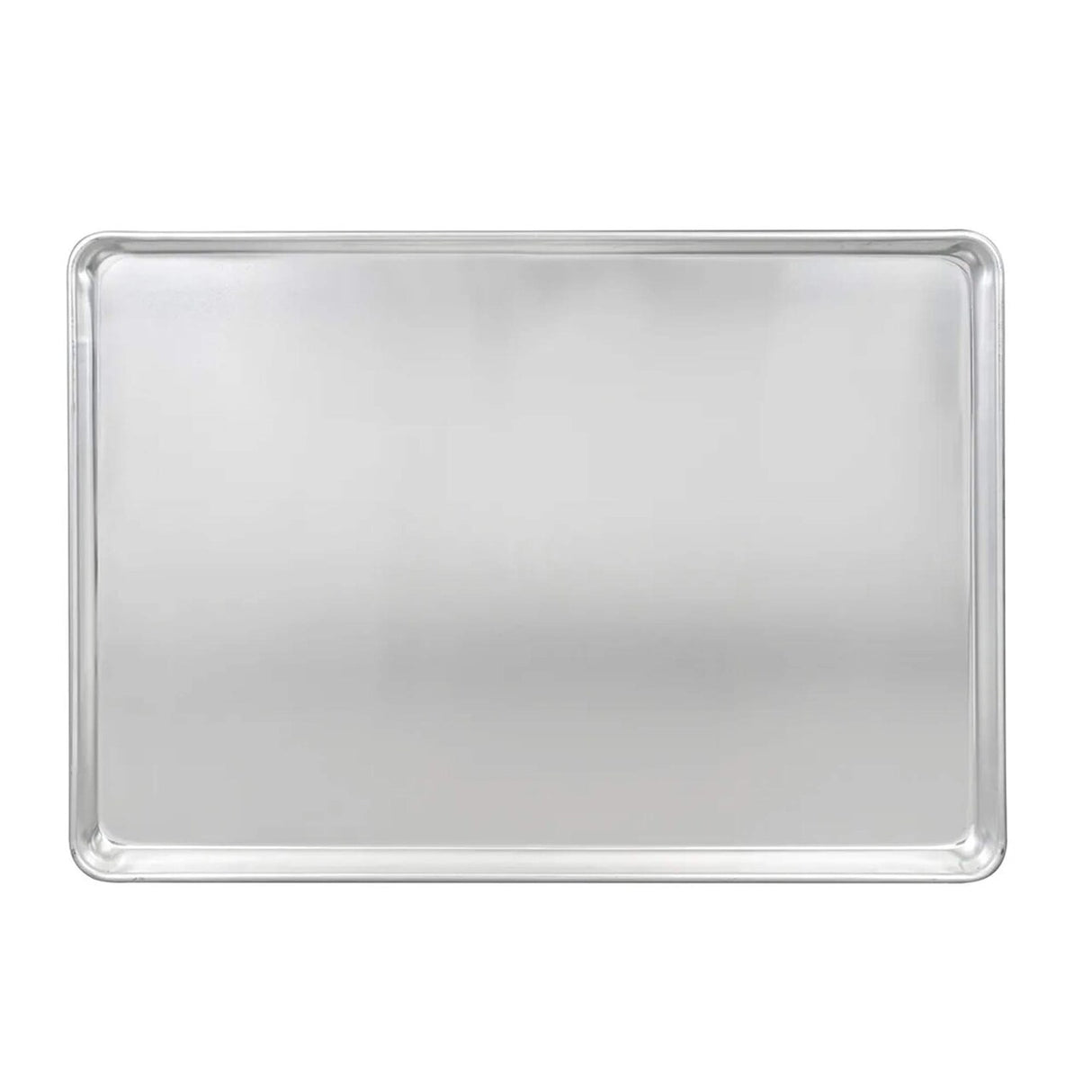 26" x 18" x 1" Full Size Sheet Pan 19 Gauge Aluminum Closed Bead Stackable Design