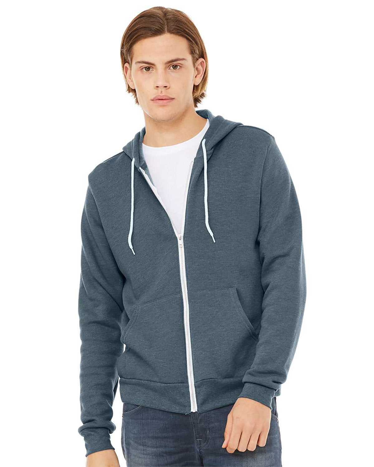 Bella + Canvas® Sponge Fleece Full-Zip Hoodie Sweatshirt