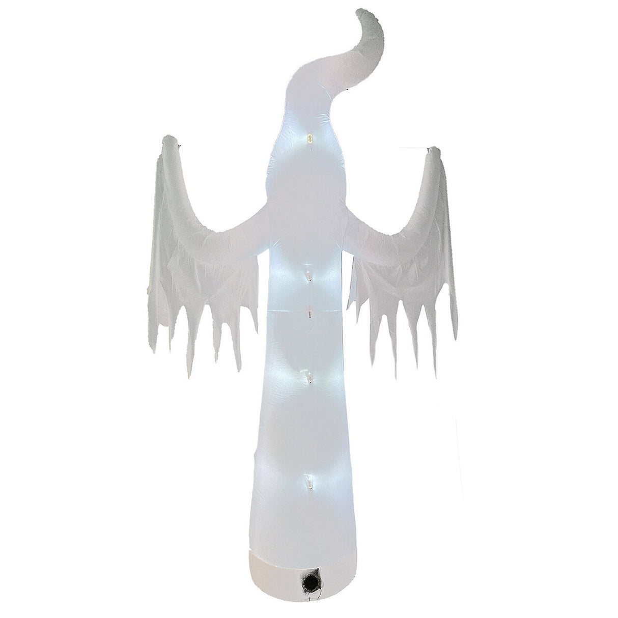 12 Feet Sinister Ghost Inflatable Giant Halloween Yard Decoration with Internal Lights &amp; Pouncing Arms