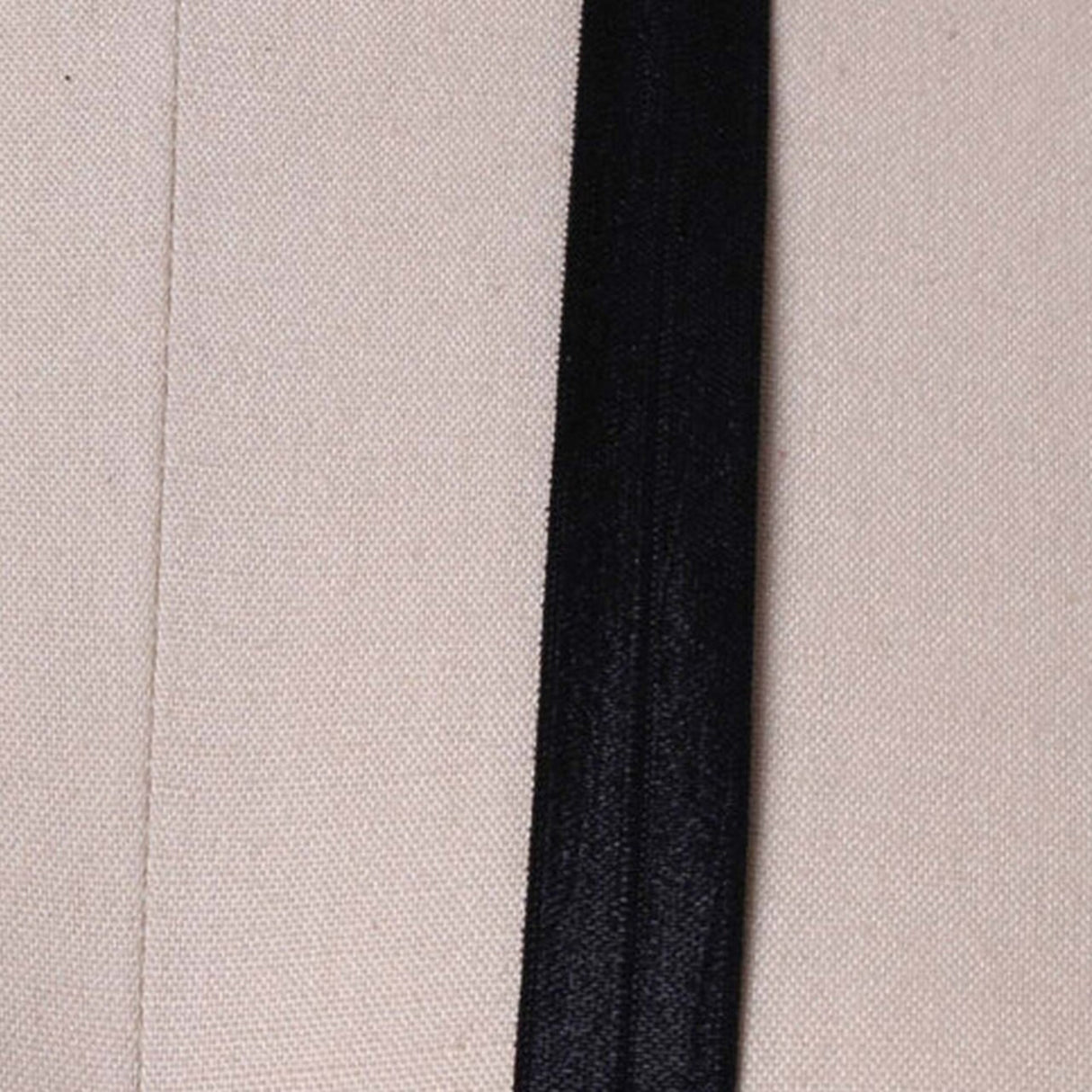 3 Yards 5/8" Shiny Black Bias Soft Fold Over Stretch Elastic Trim for Face Masks