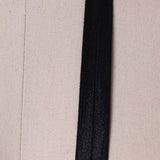 3 Yards 5/8" Shiny Black Bias Soft Fold Over Stretch Elastic Trim for Face Masks