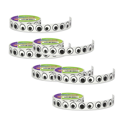 Creativity Street Wiggle Eyes Sticker Roll Black 0.5" 1000 Stickers per Roll 2 Rolls