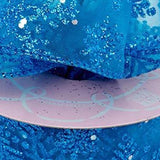 Blue Sparkle Snowflake Ribbon 10 Yards x 2.5 Inches 1 Roll