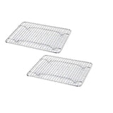 Chrome Plated Footed Wire Pan Grate 5 x 10 Third Size