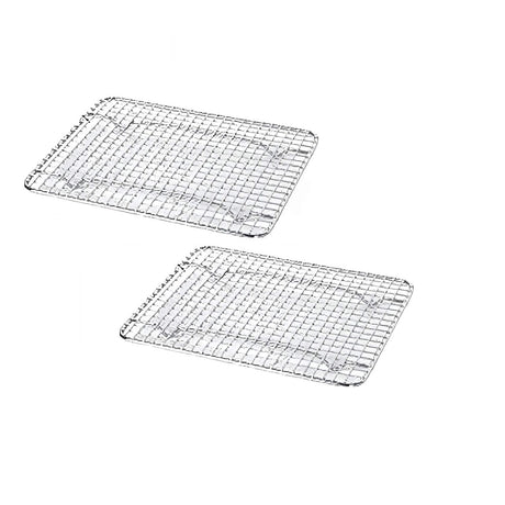 Chrome Plated Footed Wire Pan Grate 5 x 10 Third Size