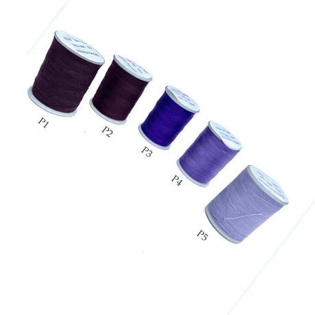 200 Yards Polyester Thread Purple Shade Small Spool for Embroidery and Crafts