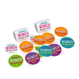 2 1/2" Influential Women Sticker Roll 100 Pc