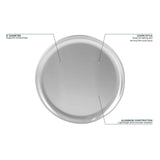 Round Coupe Aluminum Pizza Pan Solid 8"